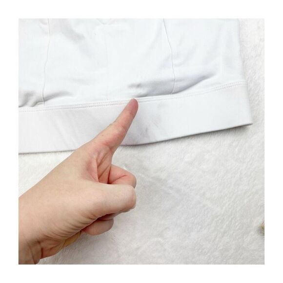 Fabletics small white sports bra vneck pull over - Picture 7 of 12